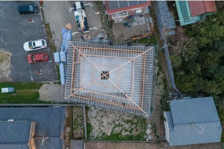 溶ける建築　建方